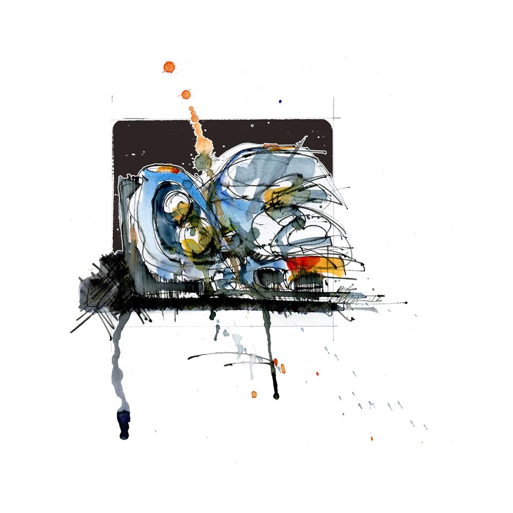 Le Mans Porsche 917 Watercolor Print | By Artist Bilbeisi