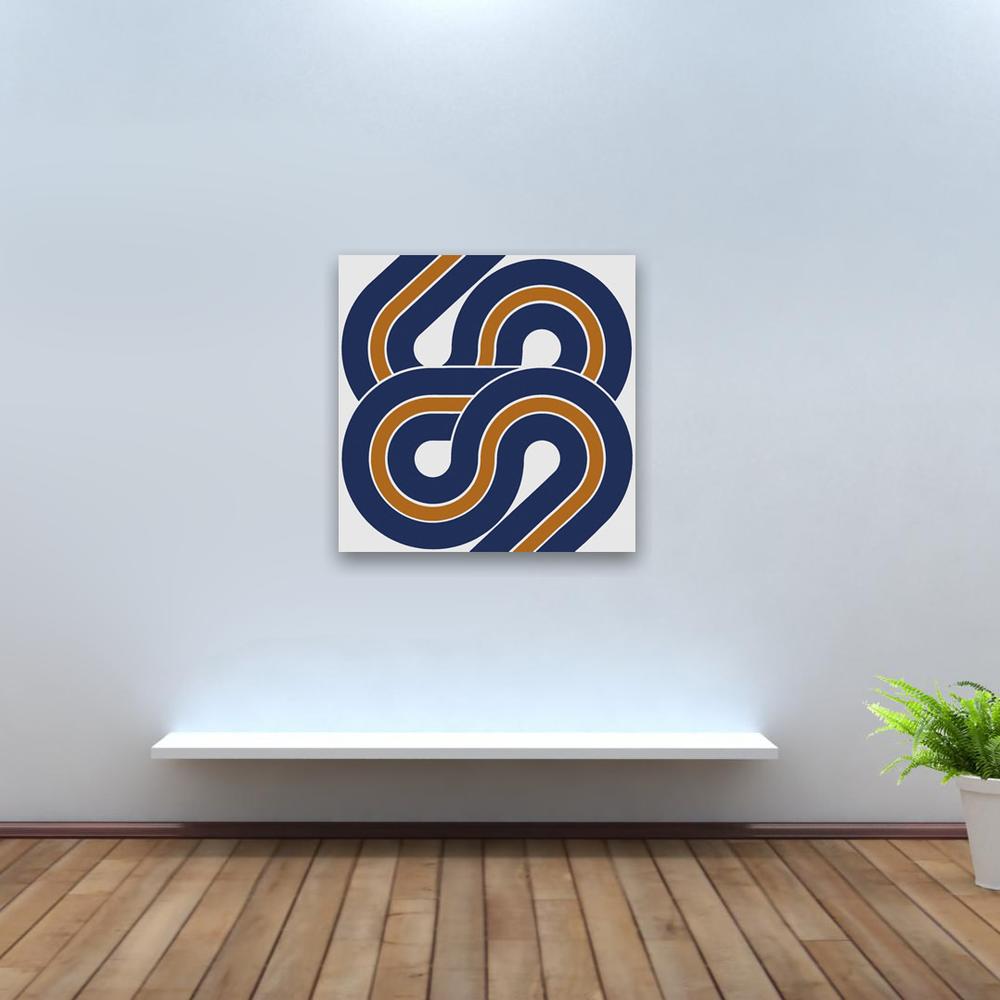 Snake // Blue | MidcenturyArt