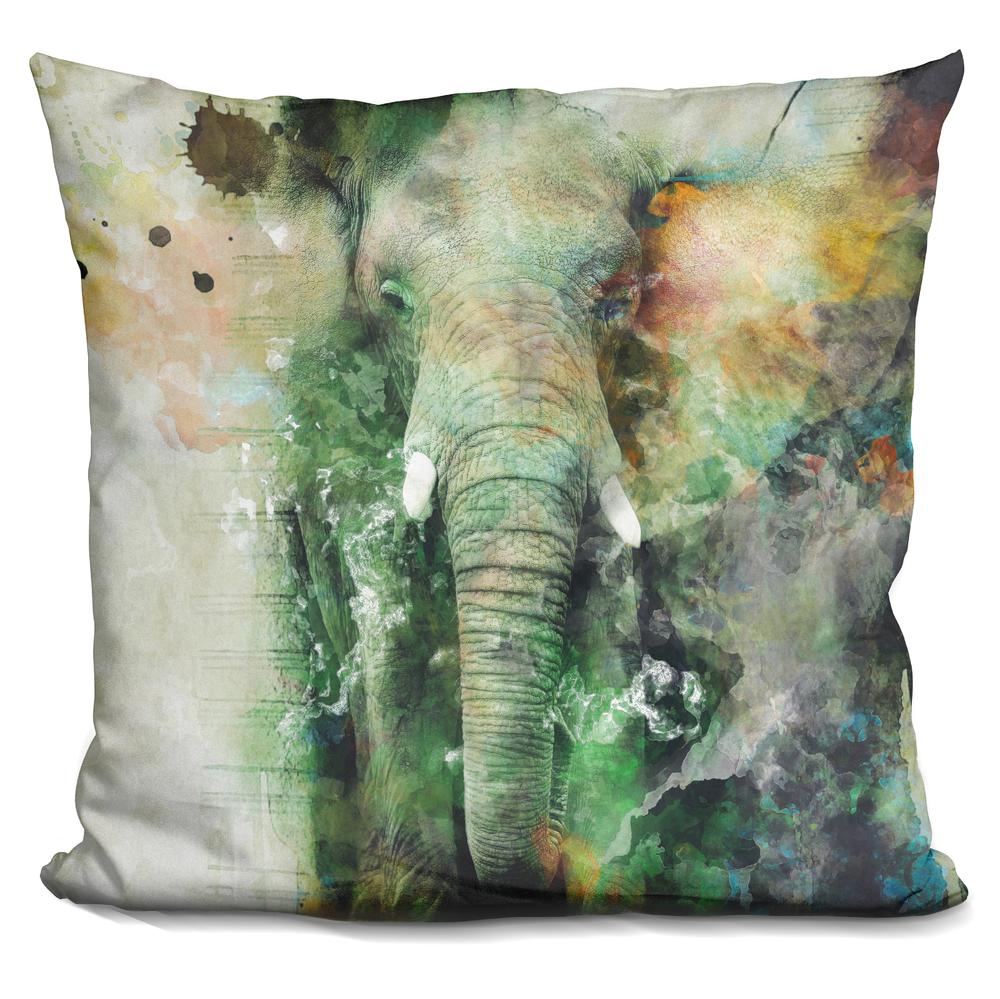 Riza Peker Elephant Throw Pillow
