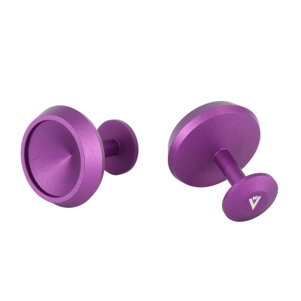 Purple Aluminium Cufflinks | Void Watches